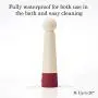 Iroha Rin Akane Burgundy Women Soft Touch Silicone Vibrator Adjustable Strengths Battery Operated Stick Shaped