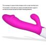 UTIMI Vibrating G Spot Rabbit Vibrator Upgraded Silicone 10 Speed Vibrations Clitoris Stimulation for Women