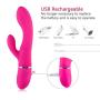 Personal Wand Massager with Strong Vibration Modes Waterproof Electric Cordless Massager Perfect Vibrate on Neck, Back, Foot, Hand Pains & Sports (Pink)
