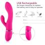 Handheld Waterproof Wand Massager - 10 Powerful Speed Mode by Dual Motors - Arbitrary Bending - Safe Silicone & USB Magnetic Charging - Body Massager Cordless Wand