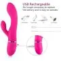Handheld Waterproof Wand Massager - 10 Powerful Speed Mode by Dual Motors - Arbitrary Bending - Safe Silicone & USB Magnetic Charging - Body Massager Cordless Wand
