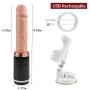 Realistic Telescopic Remote Control Suction Cup Vibrator Clitoris Vagina G-spot Stimulator with Adjustable Holder, Treediride 7 Telescopic & 7 Vibrating Modes USB Rechargeable Skin-friendly Adult Toys