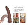 7.9 inch Realistic Dildo for Beginners with Suction Cup Lifelike Fake Penis for Women Adult Sex Toys for Vaginal G-spot and Anal Play(Brown) 7.9 inch Realistic Dildo for Beginners with Suction Cup Lifelike Fake Penis for Women Adult Sex Toys for Vaginal G-spot and Anal Play(Brown)