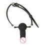 Fetish Sex Slave Cosplay Flirting Harness Dildo Mouth with Penis Gag Sex Toys for Adults Couples Hot Sexy Erotic Juego Sexual (Multicolor)