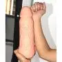 Wushuangyu 10.8 inch Lifelike Huge Women Personal Relax Massager Material (10.8" Long, 3.15" Wide) - Vibrant Toy (Color : Yellow)