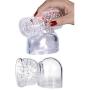 Massage Accessories Massager Attachment Head Caps Attachments Silicone Accessory -Two Different Styles (Clear)