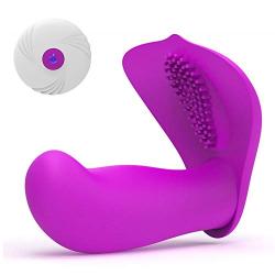 Wireless Massager with Remote Control, 10 Speed Frequency Waterproof Silicone Massager for Neck Relaxation and Back Relaxation