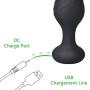 Vibrating Anal Vibrator with 10 Vibration Modes, Rechargeable Silicone Butt Plug Massager