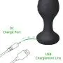 Vibrating Anal Vibrator with 10 Vibration Modes, Rechargeable Silicone Butt Plug Massager