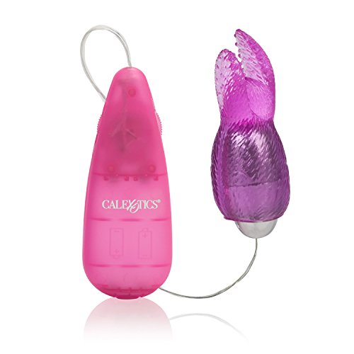 CalExotics Pocket Exotics Bunny Bullet - Vibrator with Rabbit Tickler - Sex Toys for Couples - Adult Vibe Egg Massager - Pink