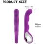 Powerful Motor Flexible Silicone Wand Massager with 10 Powerful Speeds Mode,USB Rechargeable-Arbitrary Bending for Massage Your Back Neck Shoulder Sore - Waterproof (Purple)