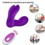 Wearable Wireless Remote Control Clitoris and G-Spot Stimulator, Clitoral Dildo Silicone Vibrators for Adult, Rechargeable Waterproof Vibrate Masturbation G Spotter Stimulator … (Purple)