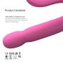 Girls Gift U Shape Design Dual Vibrator, Vagina, G-Spot and Clit Handheld Massager, 7 Frequency Multi Speed Vibrating Stimulator, Medical Silicone Waterproof Powerful Adult Sex Toys for Women（Pink）