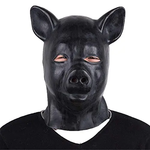 Latex Bondage Fetish Mask Full Face Breathable Restraint Head Hood Sex Toys Latex Bondage Fetish Mask Full Face Breathable Restraint Head Hood Sex Toys