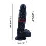 TTQQJJ Suction On The Role Play - Adjustable Wear, Relaxation Lever, Soft Big Size Toy - Black - Youeryuan1.5