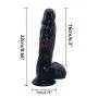 TTQQJJ Suction On The Role Play - Adjustable Wear, Relaxation Lever, Soft Big Size Toy - Black - Youeryuan1.5
