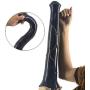 FAAK Realistic Horse Dildo 17inch Huge Thick Animal Black Dildo Anal Plug for Man Sex Toys for Women (Black)