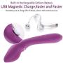 eLife Silicone Vibrator 10 Modes G-spot Vibration Clitoral Stimulate Massager Masturbation for Women (Purple)