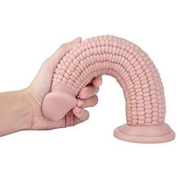 LoveX Robot 8.2 Inch Realistic Dildo Soft Dildo with Hands-Free Suction Cup Base, Flexible Dildo for Vaginal G-spot and Anal (Corn)