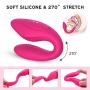 Clitoral G-spot Couples Vibrator - Adorime Wireless Anal Clitoris Stimulator, Waterproof Vaginal Massager with 10 Powerful Vibrating Modes, Rechargeable Adult Sex Toys for Women Masturbation(Pink)