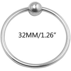 W-HELLO Stainless Steel Massager Ring Erection Enlarger Enhancer Rings Toy for Men