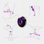 IMO Wireless Remote Control Vibrating Bullet Egg for Women or Couples - USB Rechargeable Dual Motors - Great Addition to Your Toy Box (Purple & Black,Discreet Package)