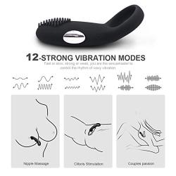 sweet124043 Relax Massage Wireless Quiet Còckring Relax Toy Powerful Strong Vibration Delay Ring Powerful Strong Vibration Delay Ring Silicone Massage Ring USB Charging Ceinim Relax Toys