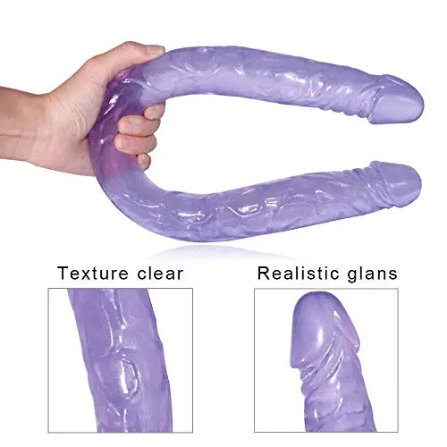 CHAODIAO 21.56 inch Double-Ended Realistic Rubber Shaft Super Soft Purple Plug Toy Dildɔs Beginner Super Long Relaxing Massage Stick Real Feeling CHAODIAO 21.56 inch Double-Ended Realistic Rubber Shaft Super Soft Purple Plug Toy Dildɔs Beginner Super Long Relaxing Massage Stick Real Feeling