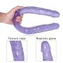 CHAODIAO 21.56 inch Double-Ended Realistic Rubber Shaft Super Soft Purple Plug Toy Dildɔs Beginner Super Long Relaxing Massage Stick Real Feeling