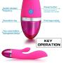 Medical Silicone G Spot Rabbit Vibrator -Pelepas Rechargeable Waterproof Dildo Vibrator Dual Motor 12 Vibration Modes Clitoris Vagina Stimulator Massager for Women or Couples (Pink)