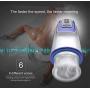 CXNTUY USB Rechargeable Toys Male Automatic Heating Massager 10 Spinning Thrusting Modes and 5 Speeds Automatic Rotating Interactive Sounding Deep Six Toys Tshirt
