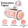 Male Masturbator Cup, 4D Realistic Vagina Pocket Pussy, Powerful Thrusting Adult Sex Toys for Men with 10 Frequencies Modes and 6 Moan Stroker Magnetic USB Rechargeable Penis Training for Masturbation