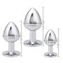 3PCS Stainless Steel with Jewelry Sexy Stimulation Toys for Adult,Ship from US (Purple)