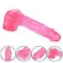 Realistic cute pink female 7.2 inch silicone Dîldɔ, suitable for beginners