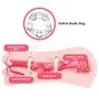 ZEMALIA Cyberskin Male Masturbators Pocket Pussy 3D Textured Vagina and Mouth Double Ends for Oral Blow Job Masurbation, Sex Toys for Men with 35ml Water Based Lubricant