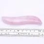 RSkull Massage Wand for Acupuncture Therapy Pointed Stick Treatment Gua Sha Scraping Tool, 100% Natural Rose Quartz Cambered QuartzJade Massage Wand Stone 1 Pcs (Rose Quartz)
