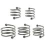 SchwarzSex Stainless Steel Penis Ring Delay Ejaculation Dick Ring Spiral Metal Cock Rings Penisring Chastity Device Adult Sex Toys for Men,30mm
