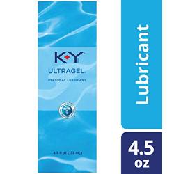K-Y UltraGel Premium Water Based Lube- Personal Lubricant Safe To Use With Latex Condoms, Devices, Sex Toys and Vibrators, 4.5 oz.