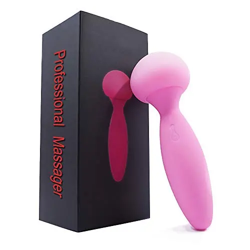 Powerful Mini Cordless Electric Wand Massager - 25x Variable Speed, 70 Minutes Battery Life, Rechargeable, Waterproof, Travel Bag Included Powerful Mini Cordless Electric Wand Massager - 25x Variable Speed, 70 Minutes Battery Life, Rechargeable, Waterproof, Travel Bag Included