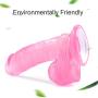 JSCRlove 8.66 Inch Soft-Ďîldɔ Massage Wand Waterproof Relax Massage Tools,Beginners Lifelike Suction Cup Tools Women Socks