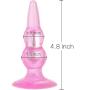 AKStore 10 Mode Vibration Anal Pleasure Butt Plug Vibrating Prostate Massager Anal Sex Toy,Bulbs Probe(Pink)