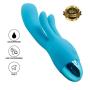 Milti-Speed G Spöt DÎldɔ Ví-Bratór For Women Handheld three motor rechargeable bendable waterproof Vib mini rabbit ears massager magic wand Blue By YSQ-SH