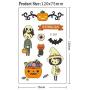 Luminous Halloween Temporary Tattoos for Kids，10 Sheet Temporary tattoo Stickers Spider Ghost Pumpkin Black Cat Decorations for Adult and Kids Gift, Halloween Fake Tattoos Glow Stickers for Dance Party Favors.