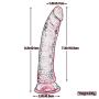 HYLHYL3-F Flexible Soft Bendable Stick Adult Toys for Female Wand Pink PVC Material (21cm/8.3in)