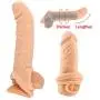 Skin 10inch Pê-NIS Sleeve Vib-ratór Reusable Cóndoms for Men Pê-NIS En-la-rgement Delay Ejacuation Trainer Pê-nisring Cóndom Condones Safer
