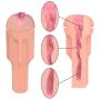 Lorgork Male Masturbators Cup Masturbation Toys, Adult Sex Toys 3D Realistic Textured Pocket Vagina Pussy, Male Masturbation Stroker (Black)