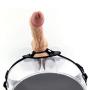 Hollow Strap on Plug Hollow Strap on Unisex Silicone Massager Extension Tools Men and Women - Flesh
