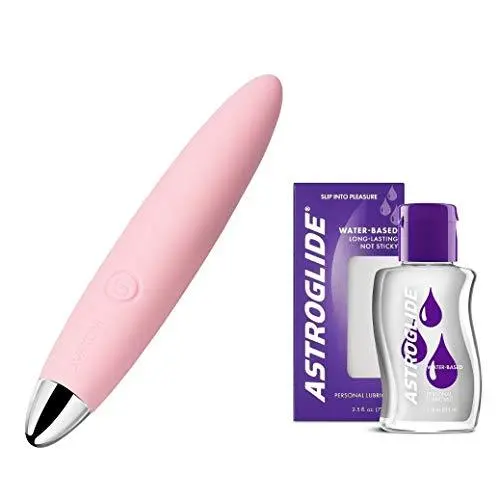 Powerful Compact Size Stimulator by Svakom & Astroglide 2.5 Oz Water-Based Lubricant Powerful Compact Size Stimulator by Svakom & Astroglide 2.5 Oz Water-Based Lubricant