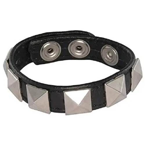 Si Novelties Pyramid Studded 3 Snap Cock Ring, 0.72 Ounce Si Novelties Pyramid Studded 3 Snap Cock Ring, 0.72 Ounce