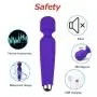 Smyidel Handheld Personal Cordless Wand Massager with Multi Powerful Speeds & Vibrating Frequencies Rechargeable for Neck Shoulder (Purple) Smyidel Handheld Personal Cordless Wand Massager with Multi Powerful Speeds & Vibrating Frequencies Rechargeable for Neck Shoulder (Purple)
